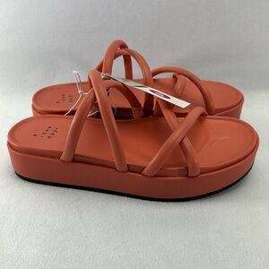 A New Day Dory Platform Sandal Strappy Heels Slip On